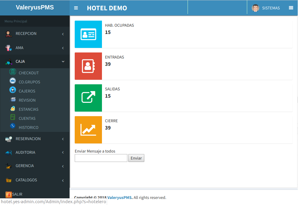 gestion hotelera DEMO